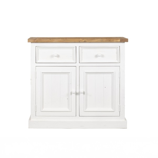 Witte buffetkast in massief grenenhout 100 cm - Mayfield