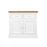 Witte buffetkast in massief grenenhout 100 cm - Mayfield