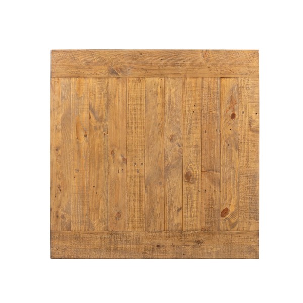 Vierkante witte eettafel in massief grenenhout - Mayfield