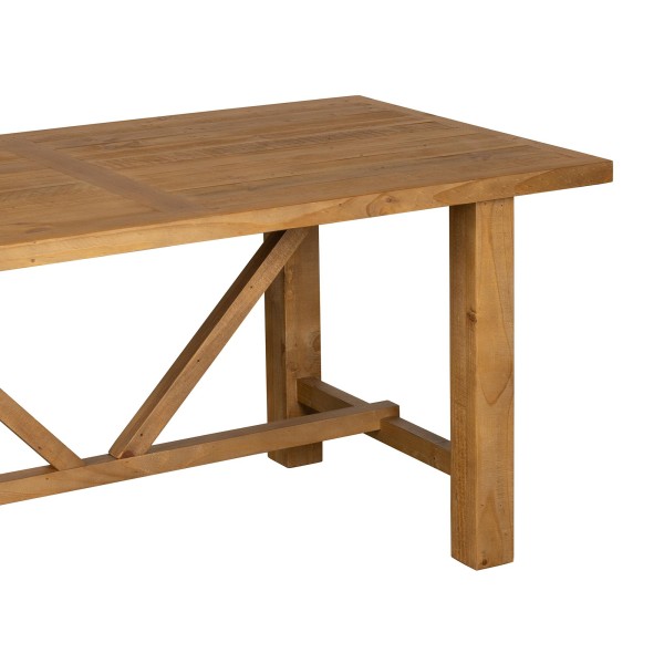 Eettafel in natuurlijk massief grenenhout 180 cm - Richwood
