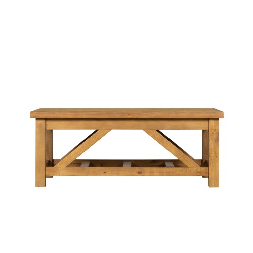 Salontafel in natuurlijk massief grenenhout - Richwood