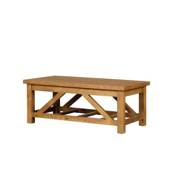 Salontafel in natuurlijk massief grenenhout - Richwood