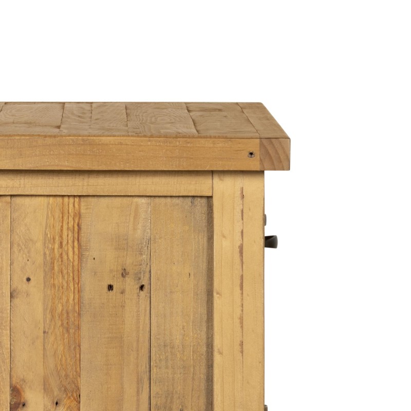 Buffetkast in natuurlijk massief grenenhout 100 cm - Richwood