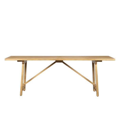 Eettafel in natuurlijk massief grenenhout - Ashford