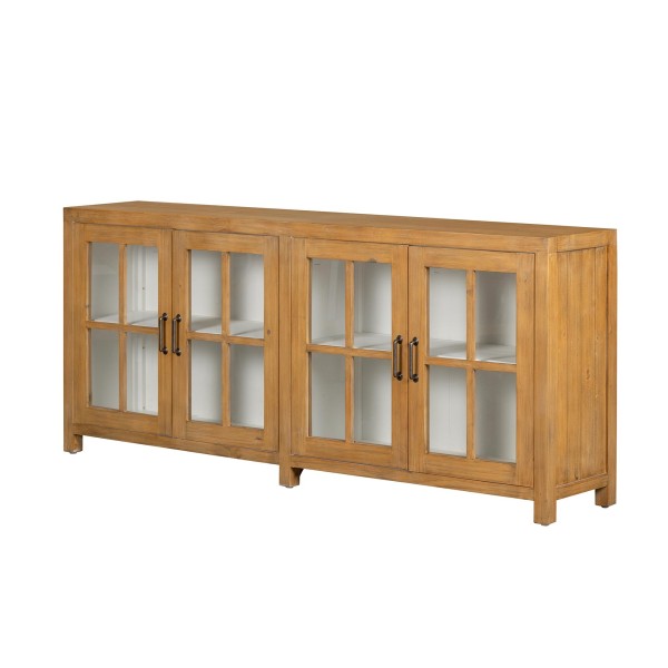 Dressoir in natuurlijk massief grenenhout 210 cm - Ashford