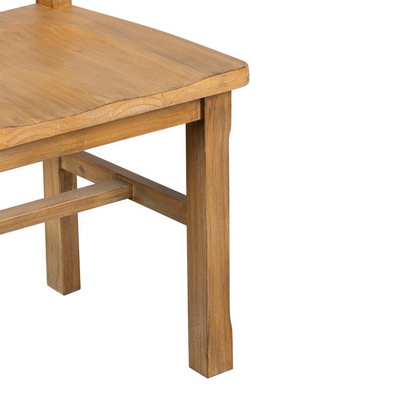 Eetkamerstoel in natuurlijk massief hout - Ashford