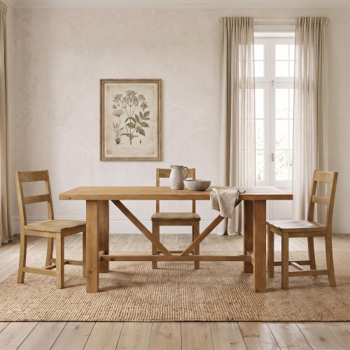 Eettafel in natuurlijk massief grenenhout 180 cm - Richwood