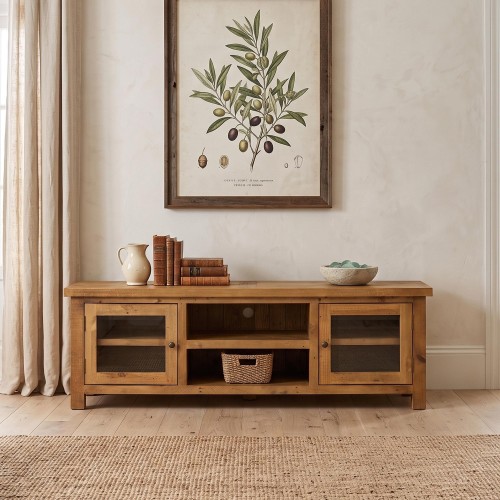 Tv-meubel in natuurlijk massief grenenhout 170 cm - Richwood