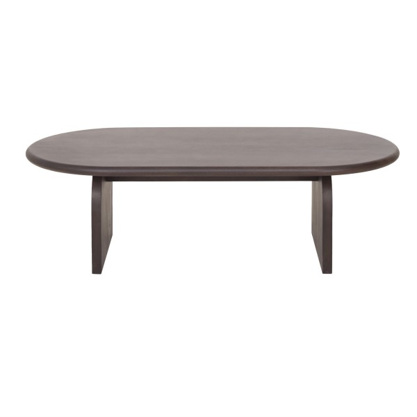 Moderne ovale salontafel van massief hout 140 cm - Enoa