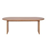 Moderne ovale eettafel van massief hout 220 cm - Enoa