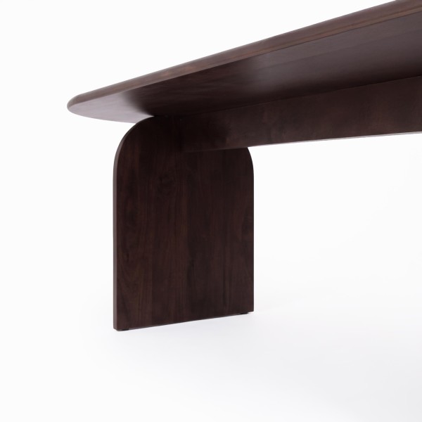 Moderne ovale eettafel van massief hout 220 cm - Enoa