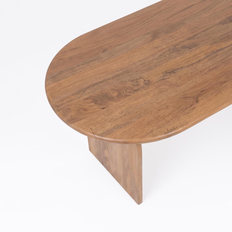 Moderne ovale eettafel van massief hout 220 cm - Enoa