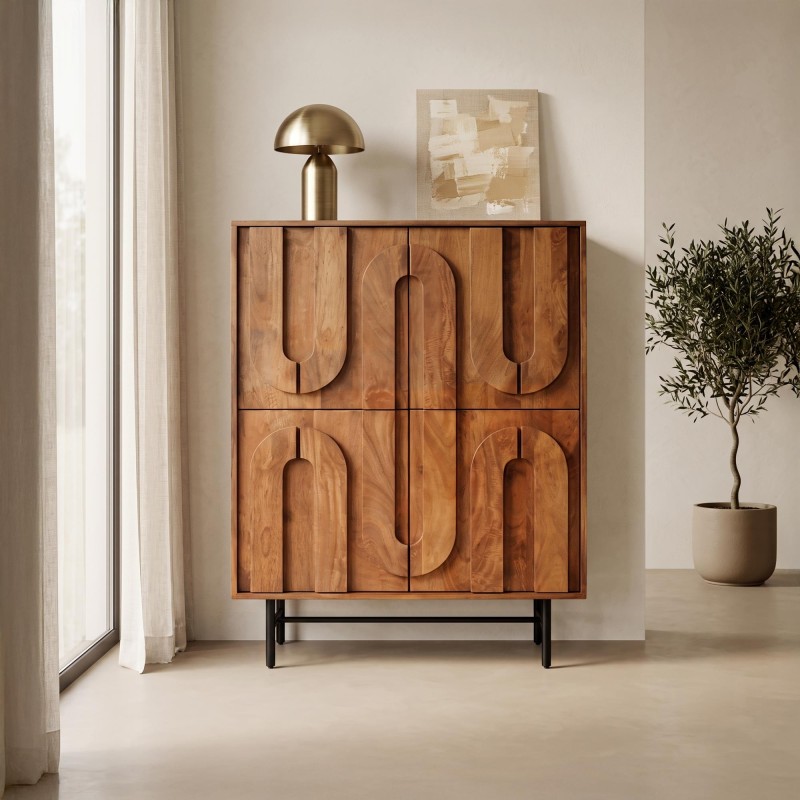 Massieve houten barkast – Flow