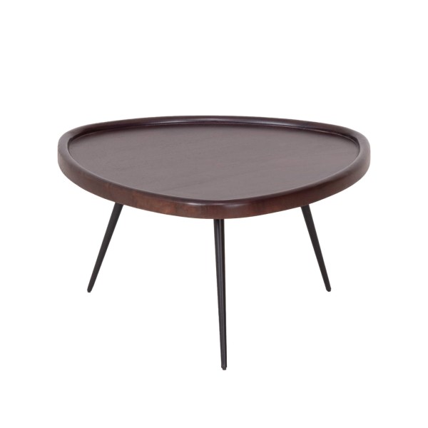 Set van 2 vintage nesttafels van massief hout - Holmen