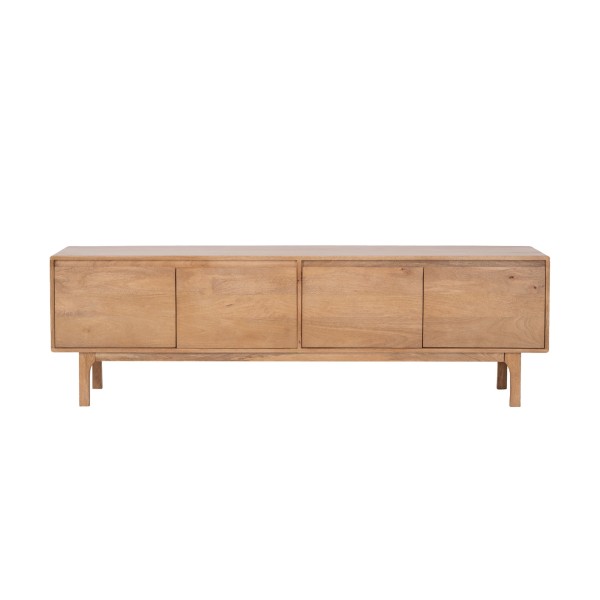 Tv-meubel van massief natuurlijk hout 180 cm (hangend of vrijstaand) - Ivar