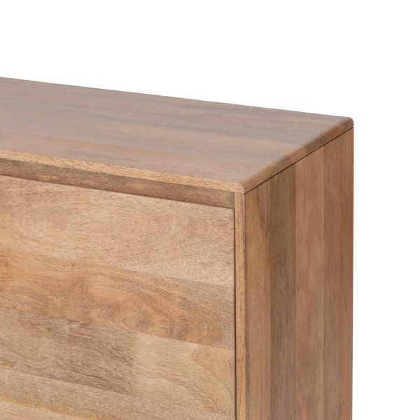 Dressoir van naturel massief hout 200 cm - Ivar