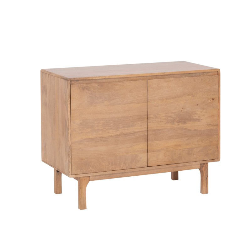 Dressoir van naturel massief hout 100 cm - Ivar