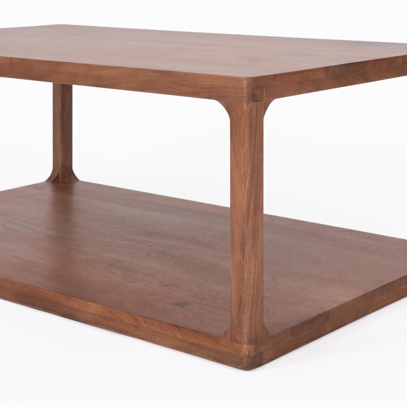 Salontafel van naturel massief hout - Elven