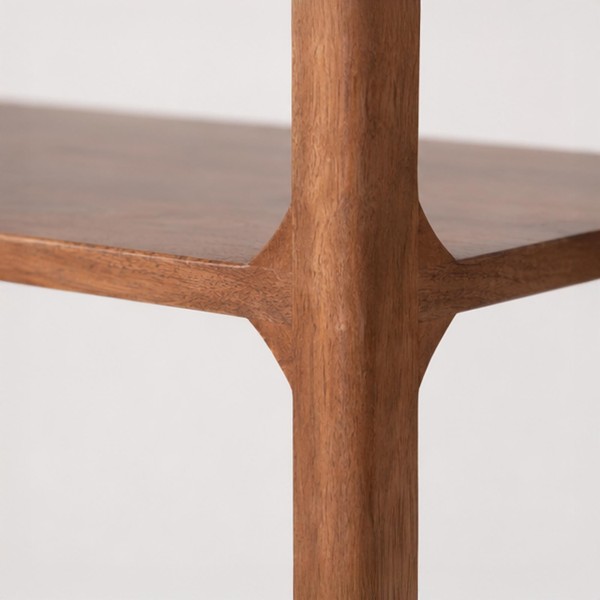 Boekenkast van naturel massief hout 70 cm - Elven