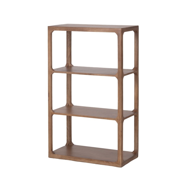 Boekenkast van naturel massief hout 70 cm - Elven