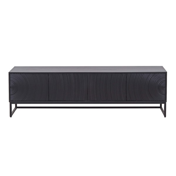 Modern design tv-meubel van zwart massief hout 170 cm - Radian