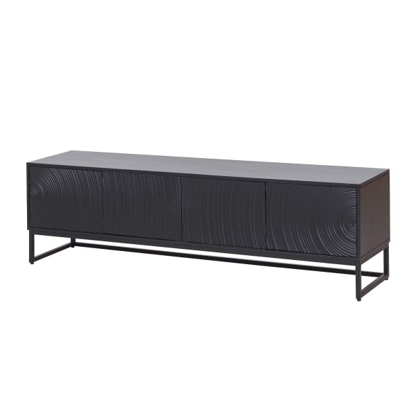 Modern design tv-meubel van zwart massief hout 170 cm - Radian