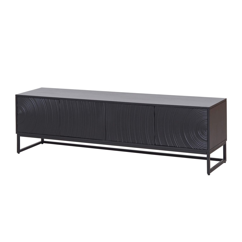 Modern design tv-meubel van zwart massief hout 170 cm - Radian