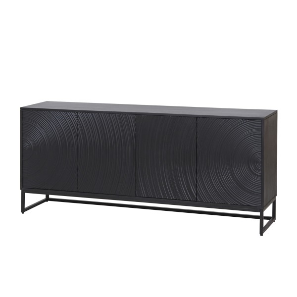 Modern design dressoir van zwart massief hout 170 cm - Radian