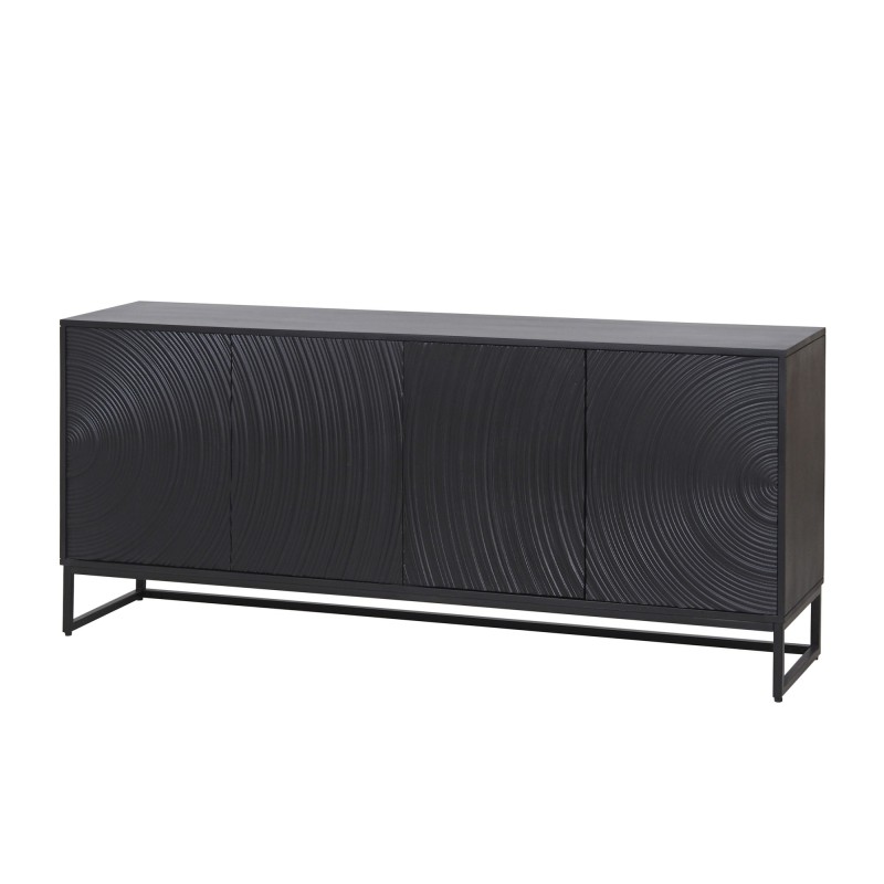 Modern design dressoir van zwart massief hout 170 cm - Radian