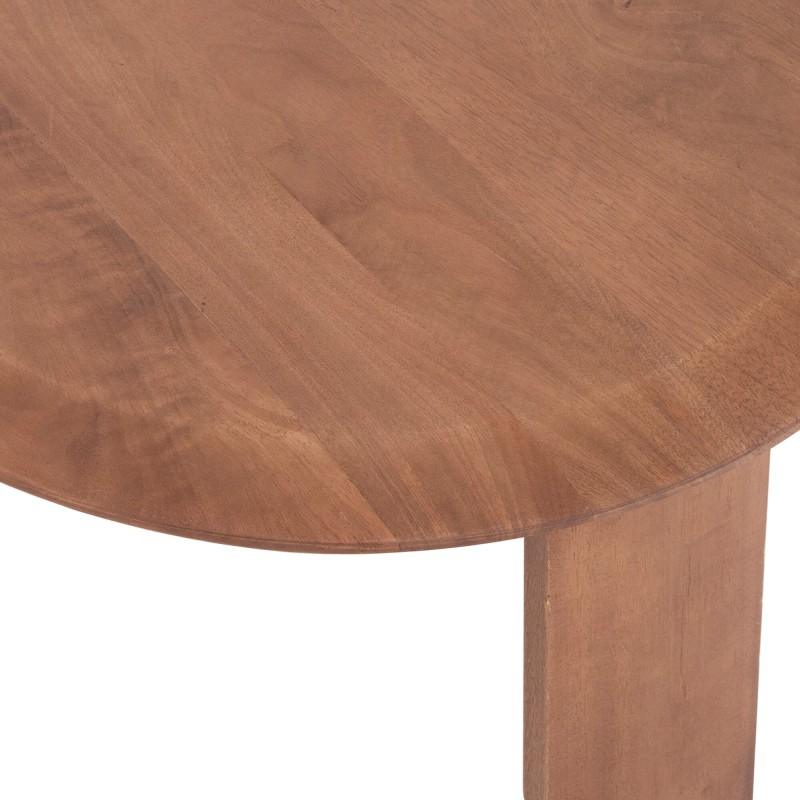 Set van 2 ronde nesttafels van massief hout - Noma