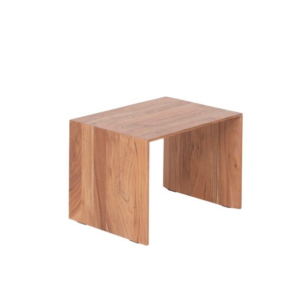 Set van 3 nesttafels van naturel massief hout - Mono