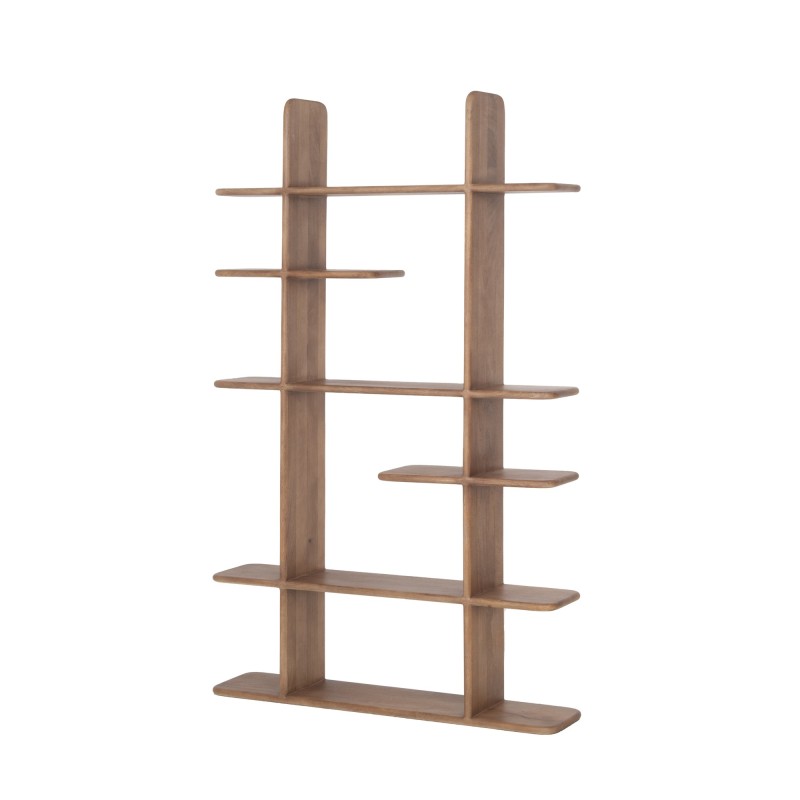 Design boekenkast van naturel massief hout 125 cm - Varda
