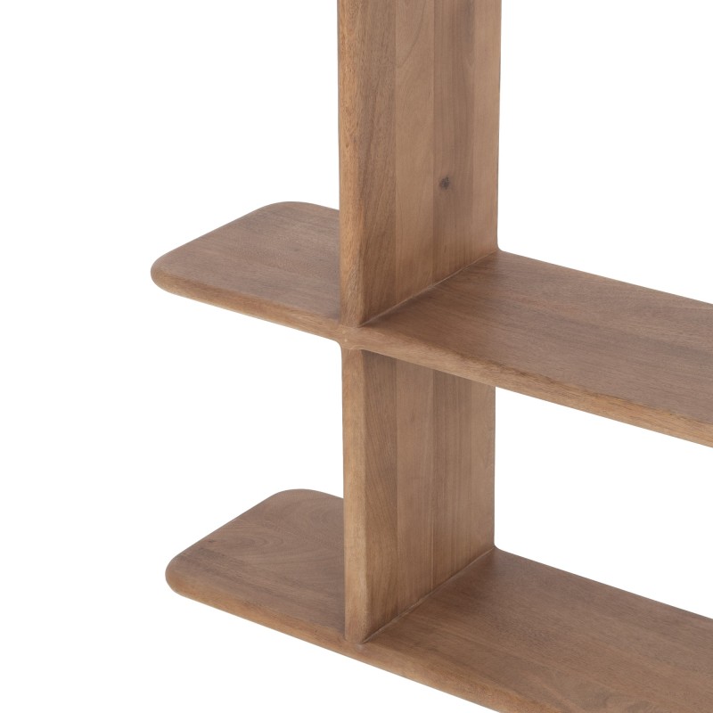 Design boekenkast van naturel massief hout 125 cm - Varda