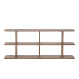 Design boekenkast van naturel massief hout 170 cm - Varda