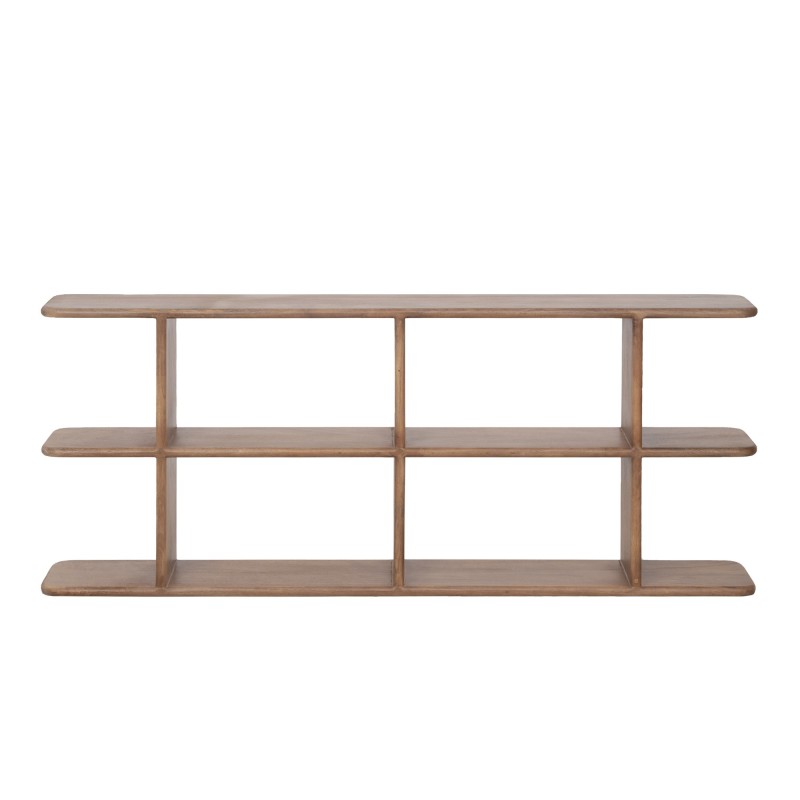 Design boekenkast van naturel massief hout 170 cm - Varda