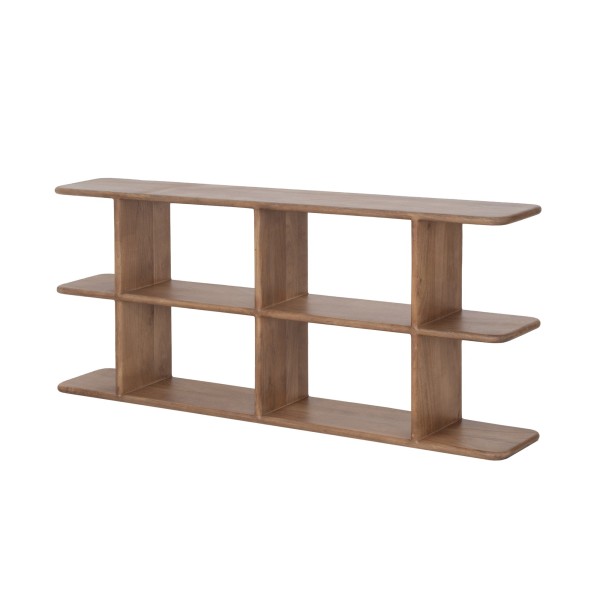 Design boekenkast van naturel massief hout 170 cm - Varda