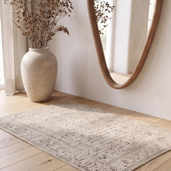 Design organische wandspiegel met massief houten frame 56 x 165 cm