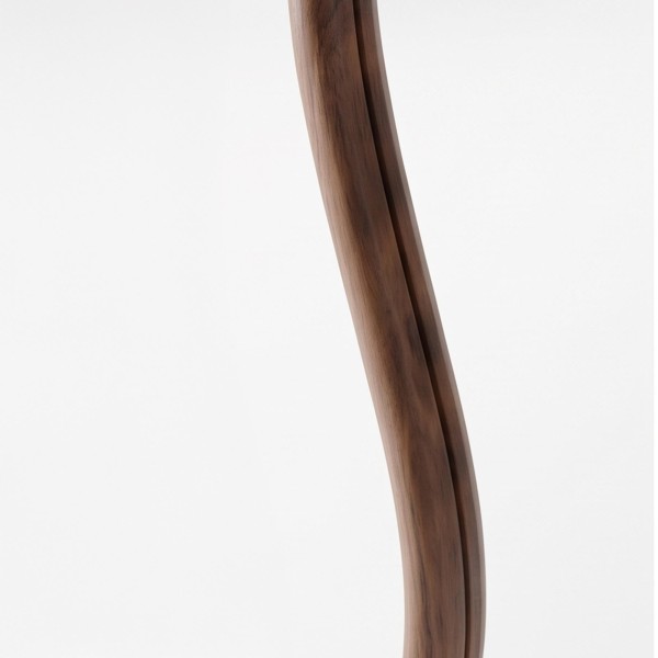 Design organische wandspiegel met massief houten frame 80 x 160 cm