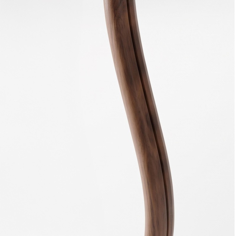 Design organische wandspiegel met massief houten frame 80 x 160 cm