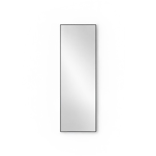 Rechthoekige wandspiegel met zwart frame 50 x 150 cm