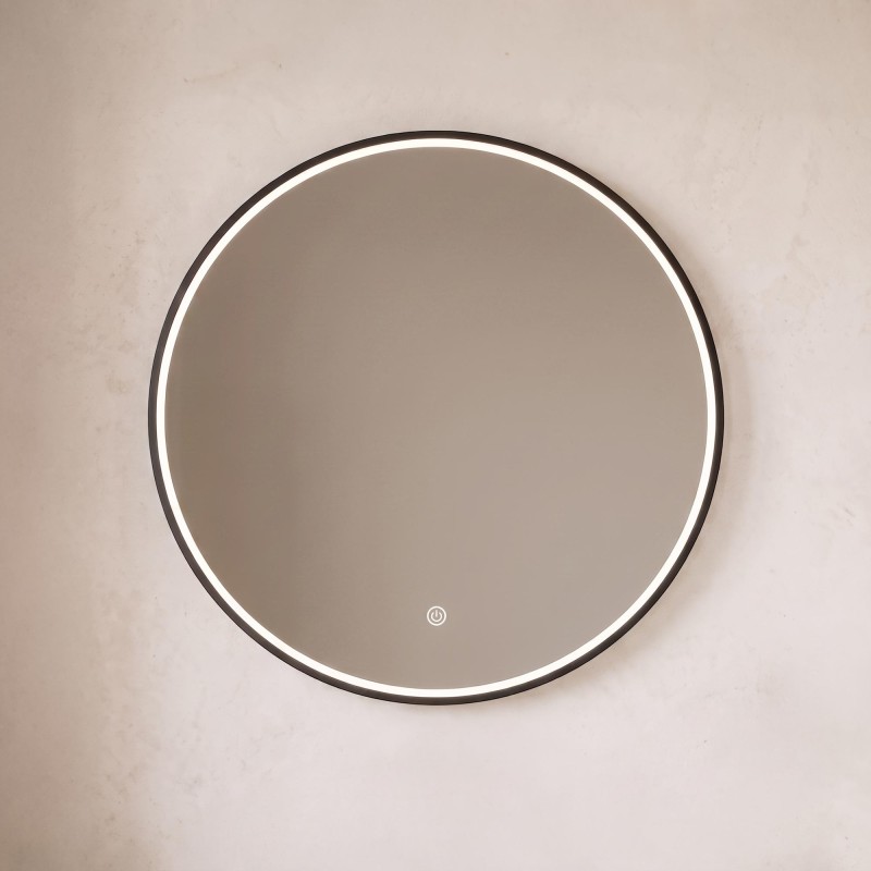 Grote ronde badkamerspiegel met LED-verlichting 80 cm