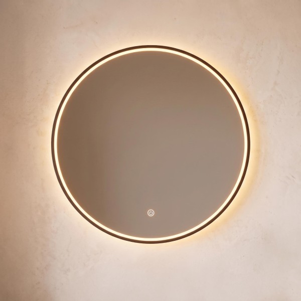 Grote ronde badkamerspiegel met LED-verlichting 80 cm