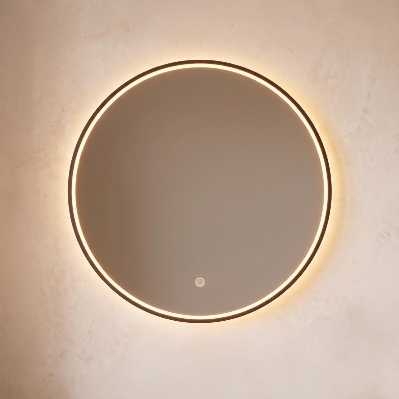 Grote ronde badkamerspiegel met LED-verlichting 80 cm