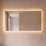 Grote badkamerspiegel met LED-verlichting 150 x 80 cm