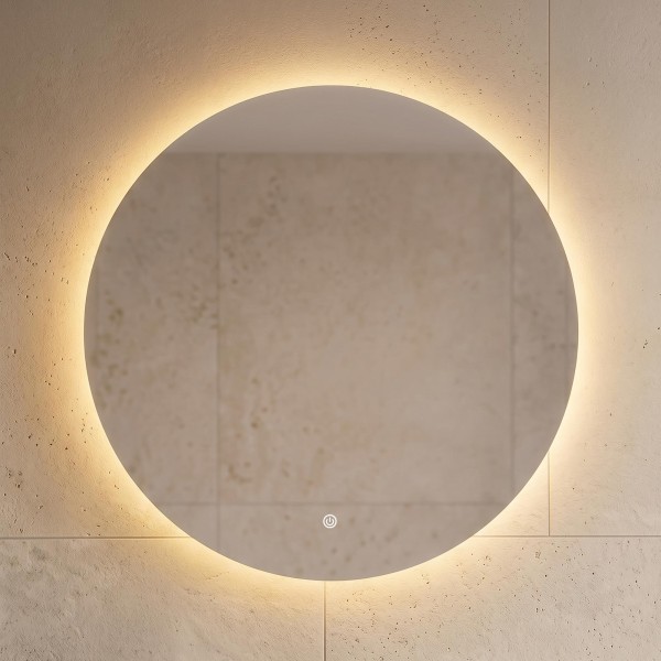 Grote ronde badkamerspiegel met LED-verlichting 80 cm
