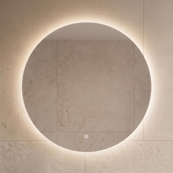 Grote ronde badkamerspiegel met LED-verlichting 80 cm