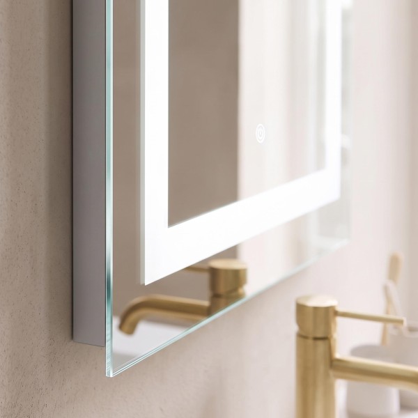 Badkamerspiegel met LED-verlichting 60 x 80 cm
