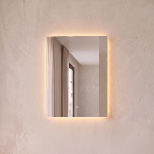 Badkamerspiegel met LED-verlichting 60 x 80 cm