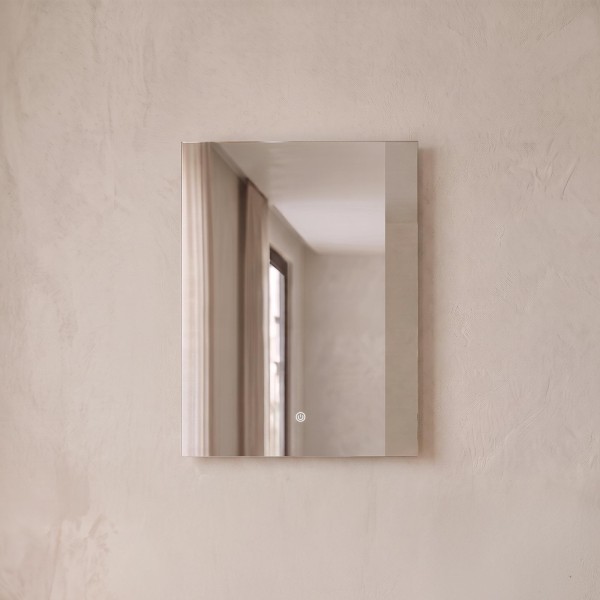 Badkamerspiegel met LED-verlichting 60 x 80 cm