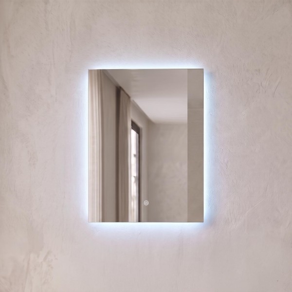 Badkamerspiegel met LED-verlichting 60 x 80 cm